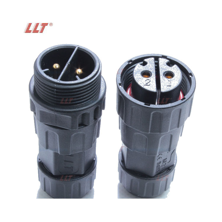 Llt M25 Ip65 Ip67 Ip68 2pin 3pin 4pin 5pin Electric Plug Male Female Led Nylon Waterproof Connector