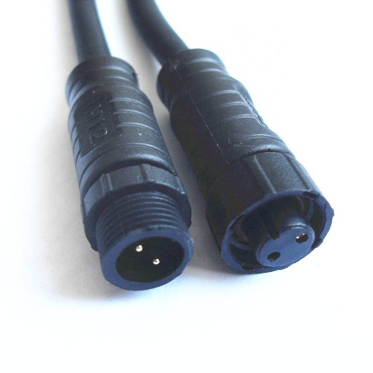 2pin Electrical Male And Female Ac/dc Waterproof Connector